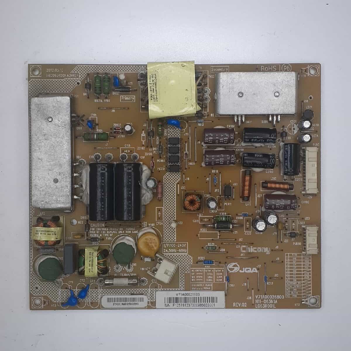 32PX200ZE TOSHIBA POWER SUPPLY BOARD FOR LED TV 2n