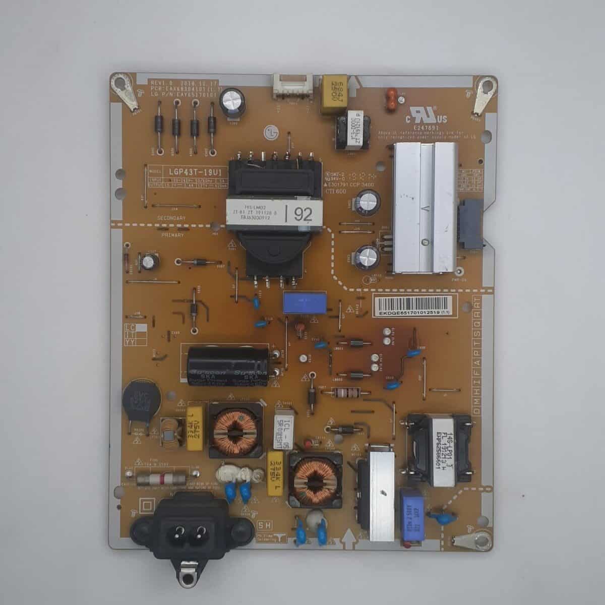 43MU7300 LG POWER SUPPLY BOARD FOR LED TV