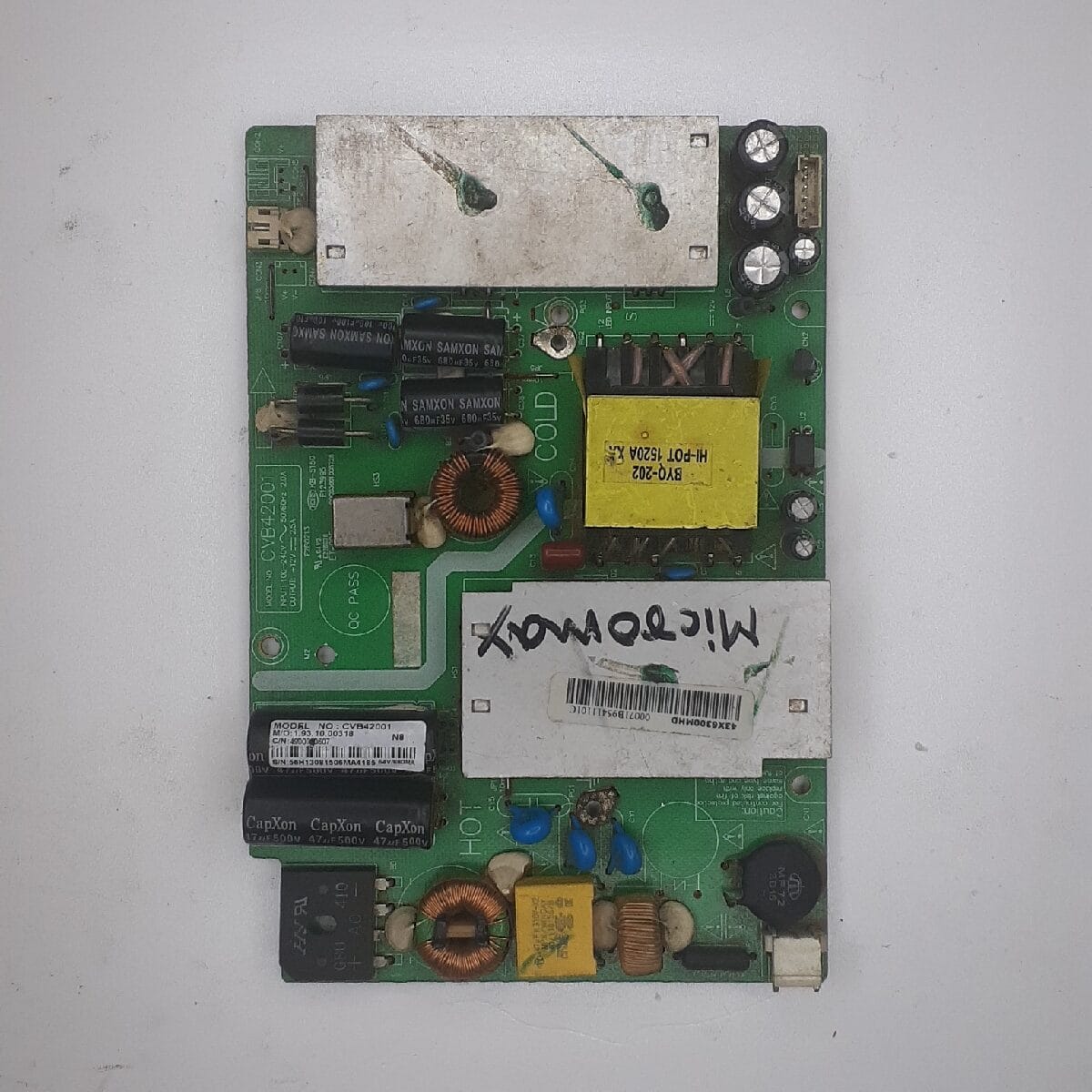 43X6300 MICROMAX POWER SUPPLY BOARD FOR LED TV