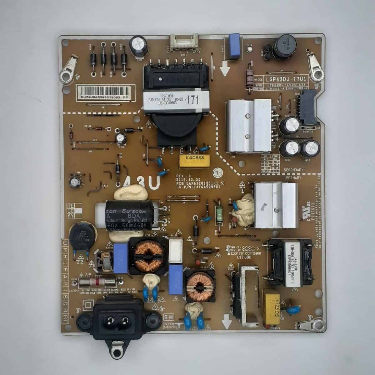 49UK6860 LG POWER SUPPLY BOARD FOR LED TV