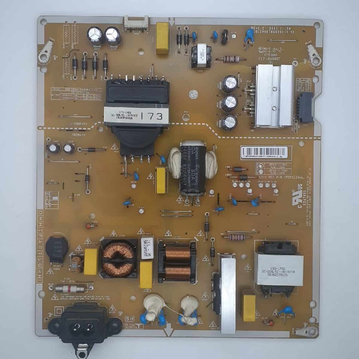 55UK6360PTE LG POWER SUPPLY BOARD FOR LED TV