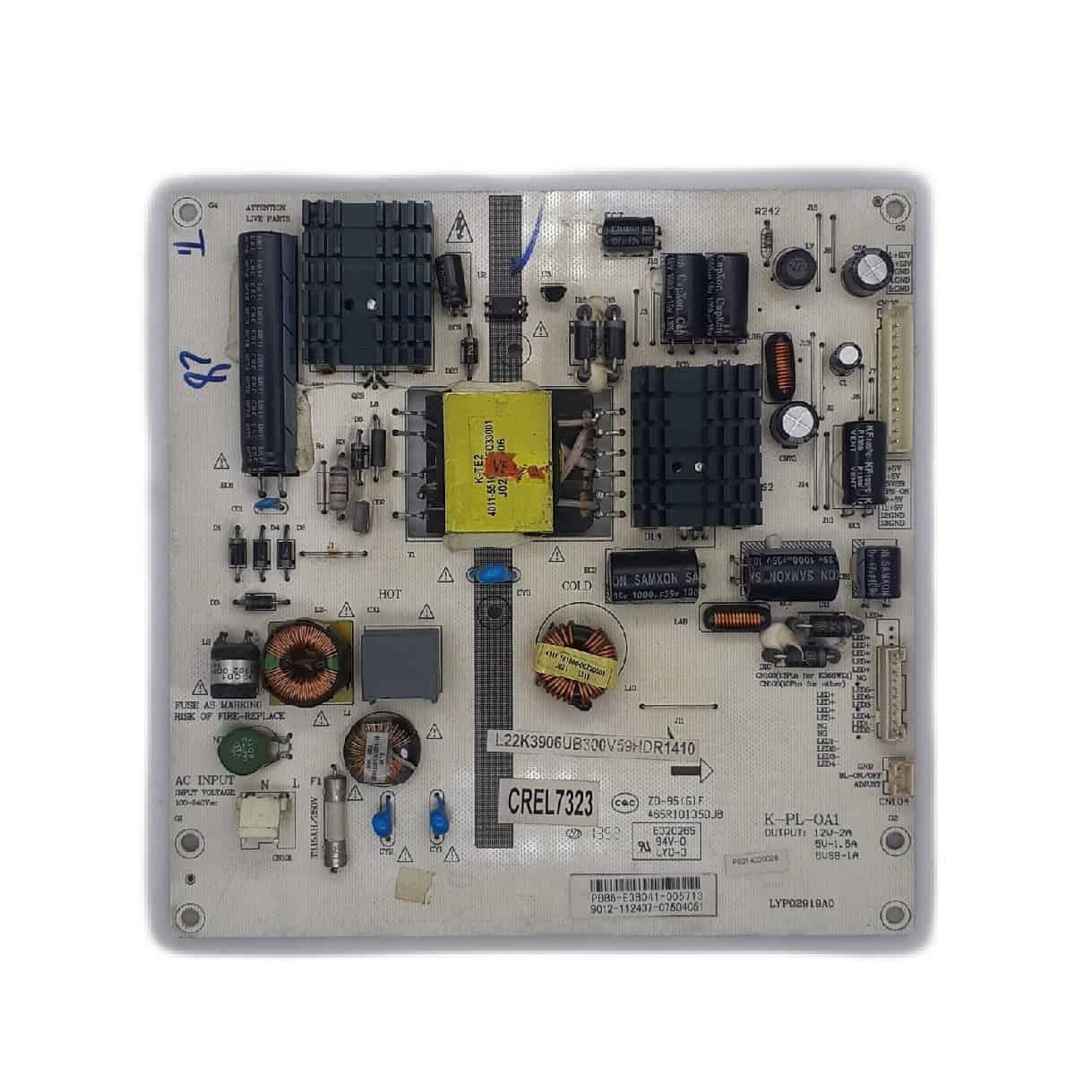 CREL-7323 CROMA POWER SUPPLY BOARD FOR LED TV