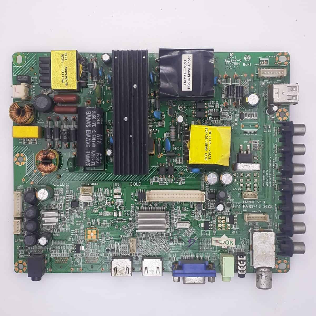 LEDTVIVE40F21A VIDEOCON MOTHERBOARD