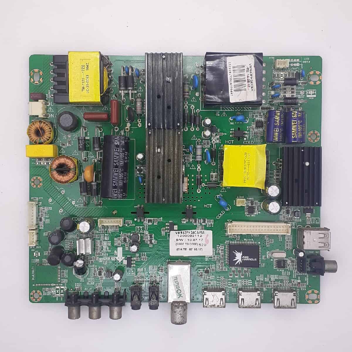 LEDTVVNN43FH24CAFM VIDEOCON MOTHERBOARD